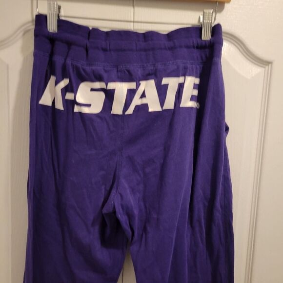 NEW S KSTATE PURPLE JOGGERS CUFF PANTS W/ POCKETS SMALL NWT - Picture 3 of 7